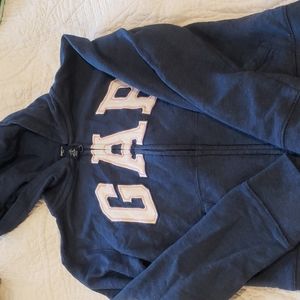 Girls Gap zip up hoodie sz m
